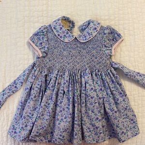 Beaufort Bonnet Co. smocked floral dress. 12-18 mos.